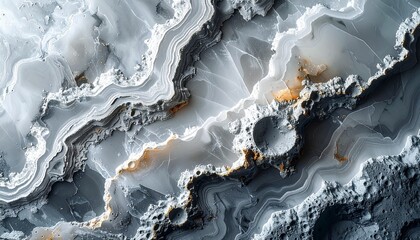 Obraz premium Abstract close-up of a textured surface resembling a moonscape with craters and swirling patterns.
