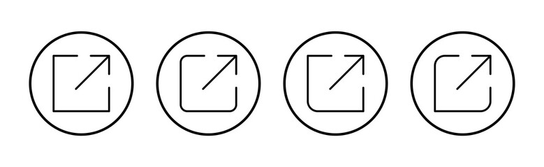 External link icon vector. link sign and symbol. hyperlink symbol