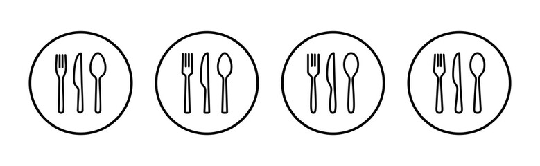 spoon and fork icon vector. spoon, fork and knife icon vector. restaurant sign and symbol