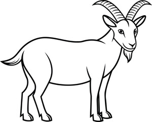 Capricorn Zodiac Outline Illustration. Capricorn Horoscope Line Art Design. Capricorn Symbol Outline Drawing. Minimal Capricorn Zodiac Sign. Capricorn Astrology Outline Icon. Zodiac Capricorn Line