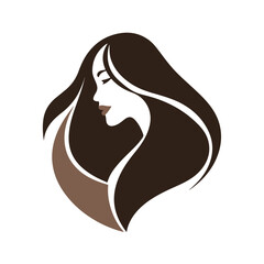 Woman beauty salon logo vector