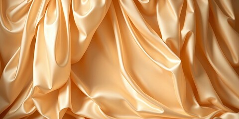 Elegant beige silk ruffles, gentle waves, wedding backdrop,  ruffles,  fabric