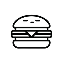 Hamburger burger logo vector