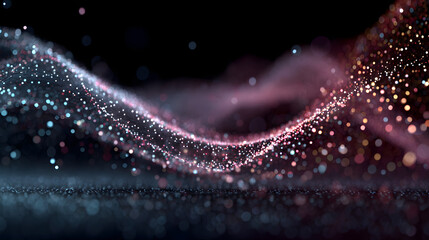 Technology Particle Abstract Background