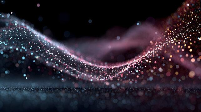 Technology Particle Abstract Background