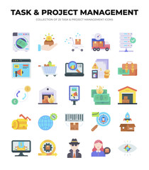 Project & Task Management Icons. Streamline Your Workflow