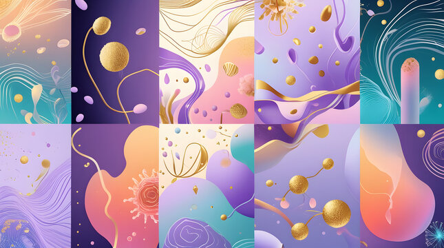 abstract colorful background with stars