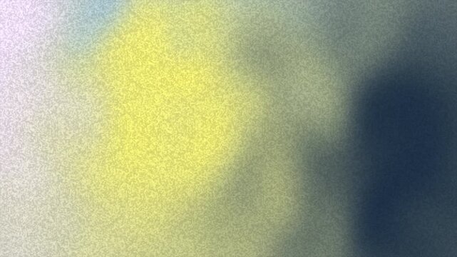 Abstract grainy noise texture background watercolor painting with soft yellow and dark blue hues.