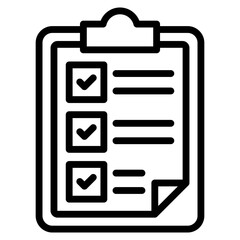 Inspection Checklist  Icon Element For Design
