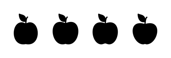 Apple icon vector illustration. Apple sign and symbols for web design.
