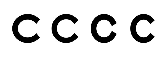 Copyright icon vector illustration. copyright sign and symbol