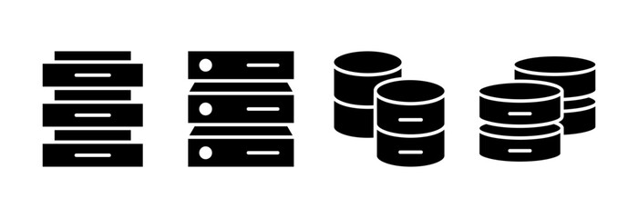 Database icon vector illustration. database sign and symbol
