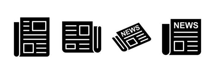 Newspaper icon vector illustration. news paper sign and symbolign