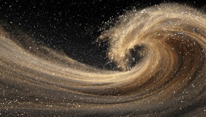 Spiral Galaxy Formation in Space.
