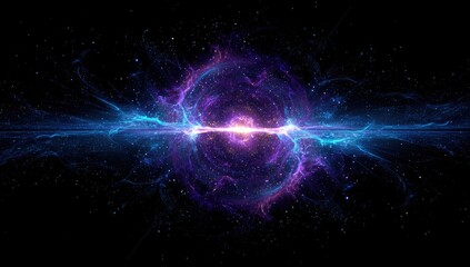 Obraz premium Abstract energy explosion in space.