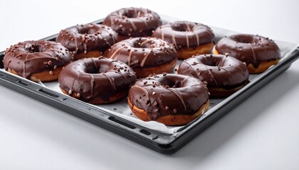 Assortment of colorful donuts with varied icing, toppings, and coffee beans on flat surface for editorial food photography dessert decor and poetic indulgence-themed visuals