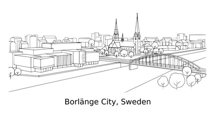 Borlänge City, Sweden