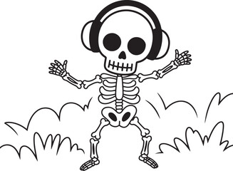 Fototapeta premium skull and crossbones pirate danger vector illustration