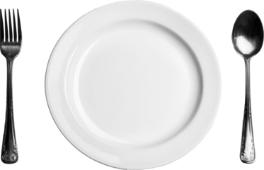 plate and cutlery