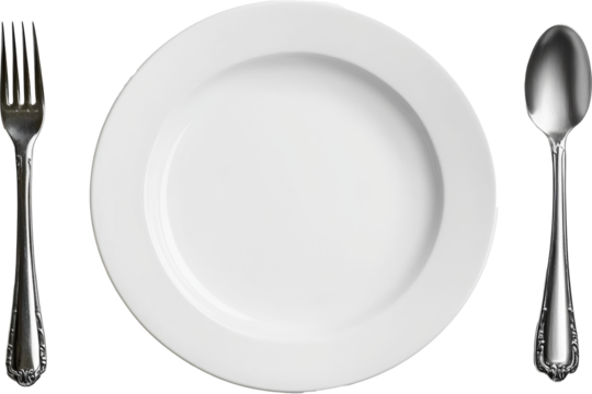 plate and cutlery