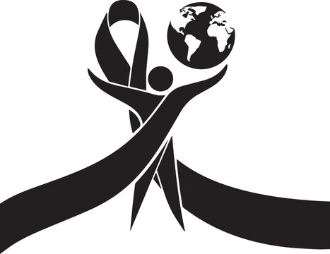Human rights day global awareness symbol of unity and peace supporting the world