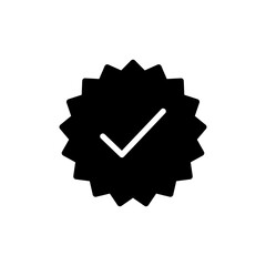 Approved icon vector for web and mobile app. Certified Medal Icon