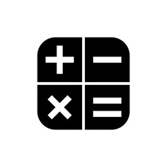 Calculator icon vector for web and mobile app. Accounting calculator sign and symbol.