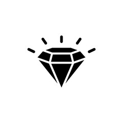 Diamond icon vector for web and mobile app. diamond gems sign and symbol