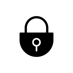 Lock icon vector for web and mobile app. Padlock sign and symbol. Encryption icon. Security symbol