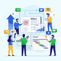 Teamwork and Strategy for Achieving Business Goals and Project Success.