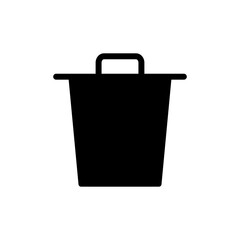 Trash icon vector for web and mobile app. trash can icon. delete sign and symbol.