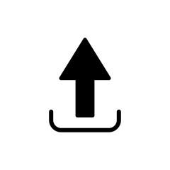 Upload icon vector for web and mobile app. load data sign and symbol