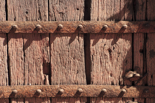 old wooden door