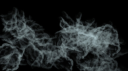 Ethereal plumes of smoke billow gracefully against the vast darkness a mesmerizing dance of shadow and light in high resolution.
