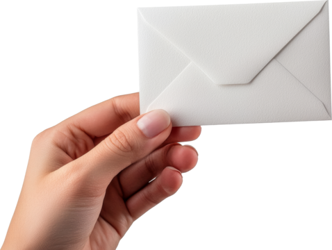 hand holding a letter 