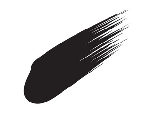  Brush Tip in silhouette white background.