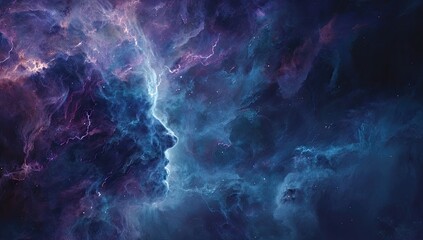 Cosmic Faces in Nebulae.