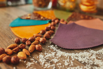Sugar-free pastillas, frips, fruit chips. High quality photo