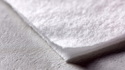 Obraz premium Soft and Textured Surface. Close-up view of the folded fabric that creates a subtle play of light and shadow