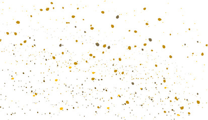Gold and Brown Paint Splatter Abstract Background