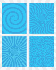 Obraz premium Vibrant blue abstract patterns creating a dynamic and energetic visual background.