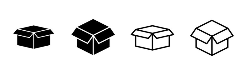 Box icon set. box vector icon, package, parcel
