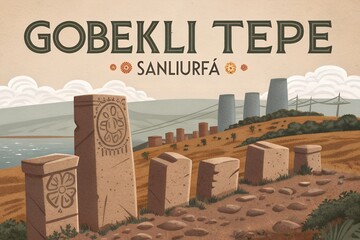 Gobekli Tepe Symbols and Ruins in Urfa Turkey | Ancient Archaeological Site, Historic Monument, Sacred Temple, Cultural Heritage, Spiritual Civilization, Travel Landmark, Mystical History Destination.