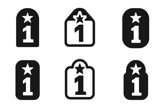 Talent Show Logos. Talent shows and auditions. Set Logo of Talent shows and auditions: queue number badge. Icon set. harmonious logo variations of the same