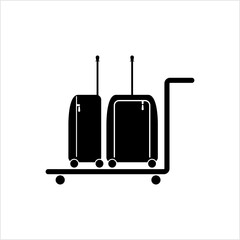 Suitcase On Trolley (Hand Truck)
