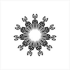 Tribal Tattoo Circular Design