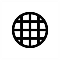 Waffle Icon, Waffle Food Icon