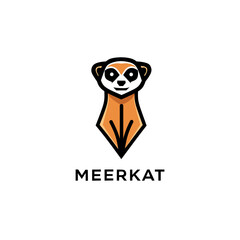 Modern Meerkat Logo Design – Creative Animal Mascot Icon