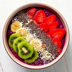 colorful acai smoothie bowl