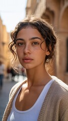 Portrait of a young Girl as a fashion model, still life photography